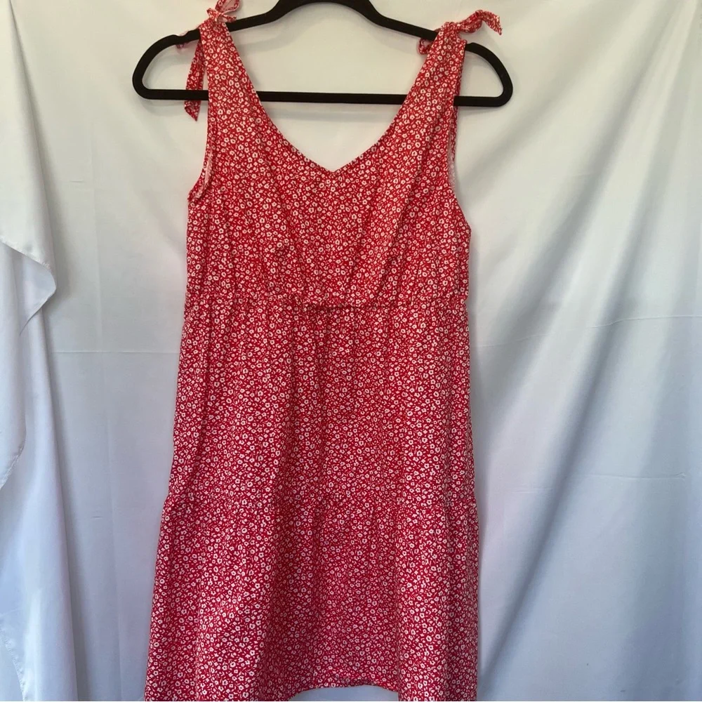 Derek Heart Red Floral Mini Dress - Picture 1 of 8
